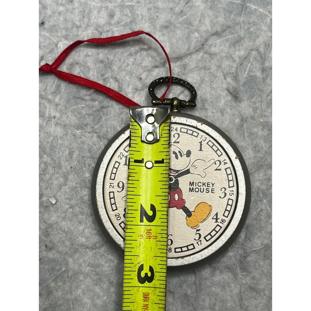 Disney Mickey Mouse Pocket Watch Style Christmas‎ Ornament Vintage